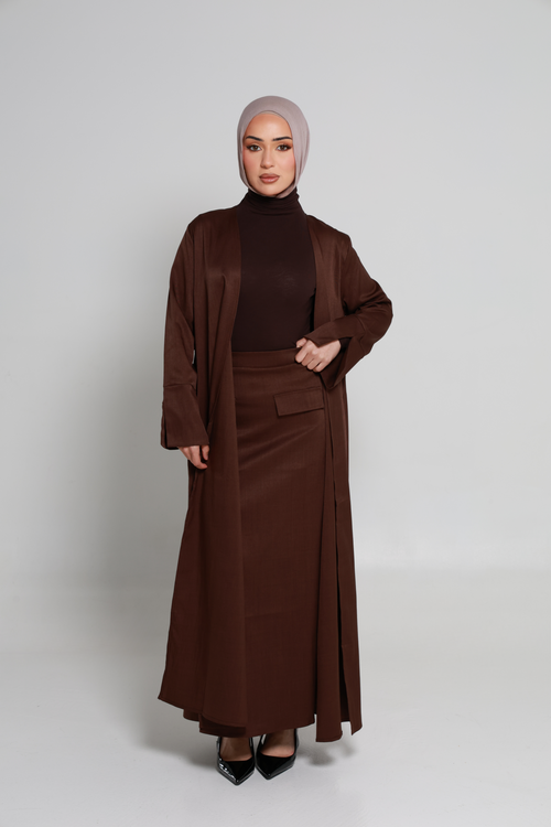 Black Two-Piece Skirt Set
