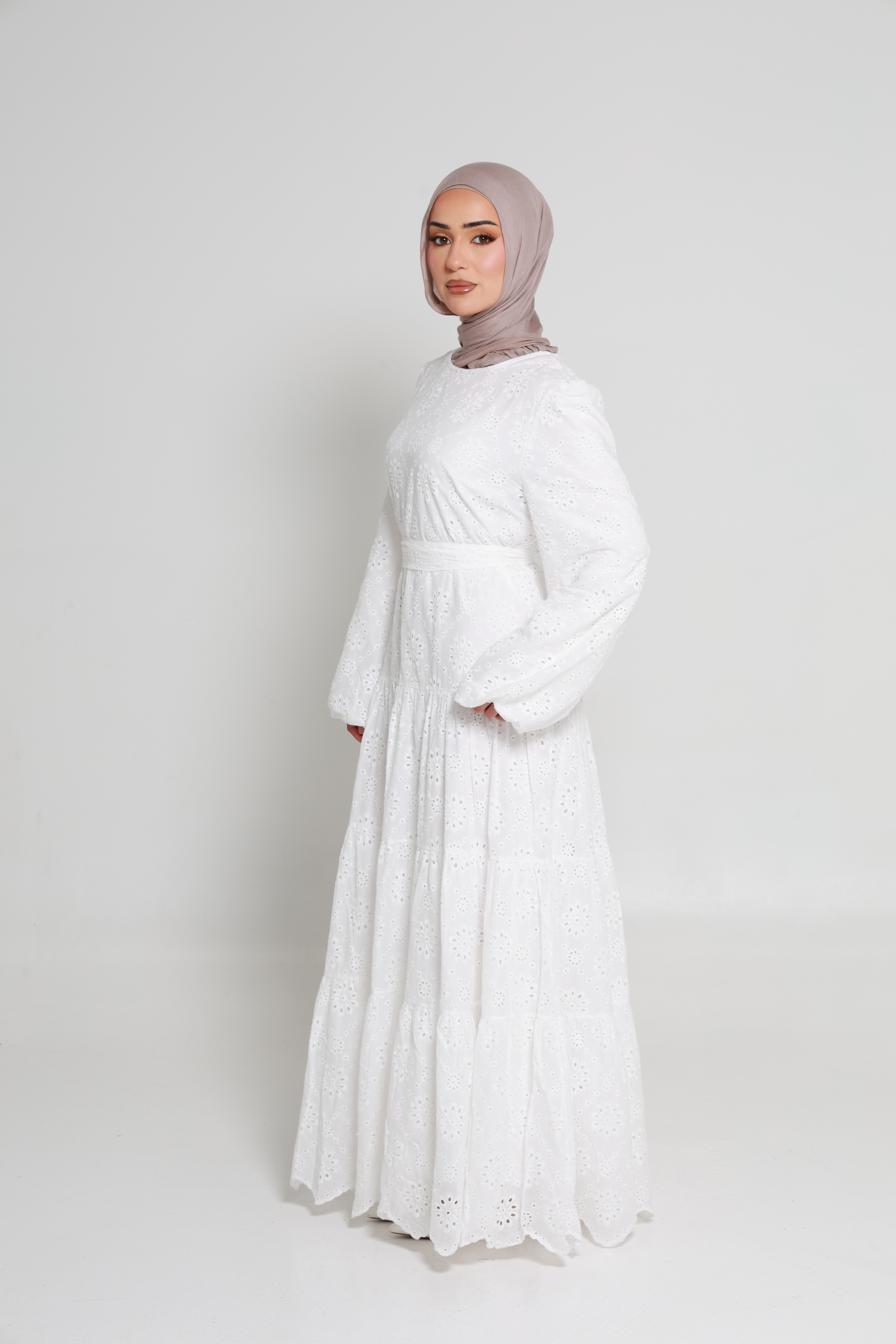 White Eyelet Dress