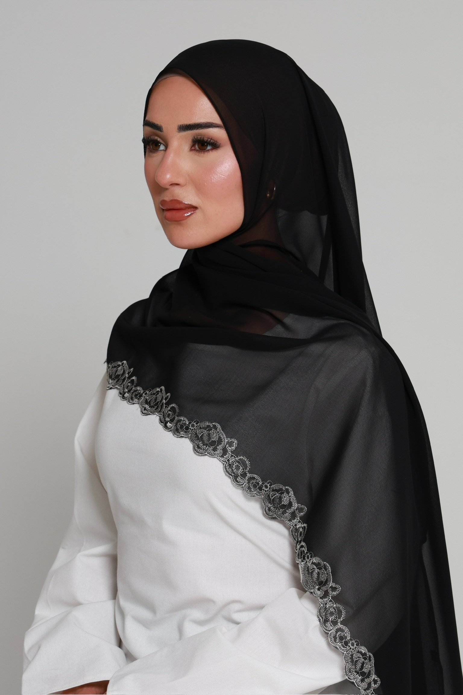 Lace Edge Hijabs